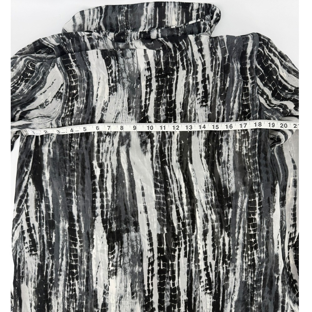 Show Me Your Mumu Womens Small Black White Tie Dye Button Down Shirt Made in USA - Picture 3 of 5